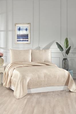 Dowry World Tulip Double Bedspread - Cappucino