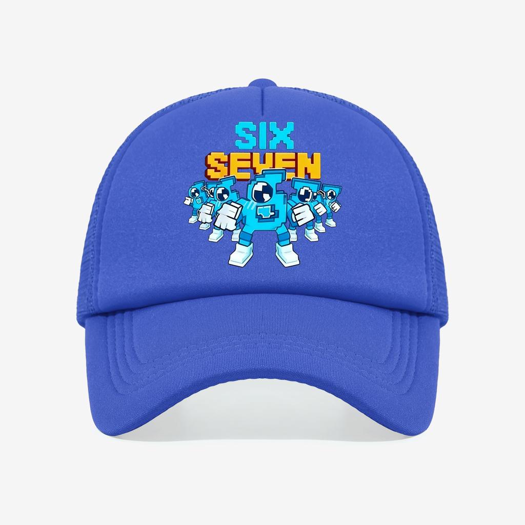 1PC Cyberstyle Pixel 67 Mesh Hat | Multi Color Contrast+Breathable Mesh Fabric, Essential for Going Out On the Street