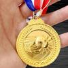1Pcs Students Rewards Competition Medals 5cm Gold/Silver/Bronze Medal Sports Rewards With Neck Ribbon For Talent Show Party Race