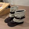 Mode Zehensandalen Plateau Damen Sandale Mode Damenschuhe 2025 Schnalle Erhöhend Korrigierend Mädchen Luxus Sommer Stiefel Flach
