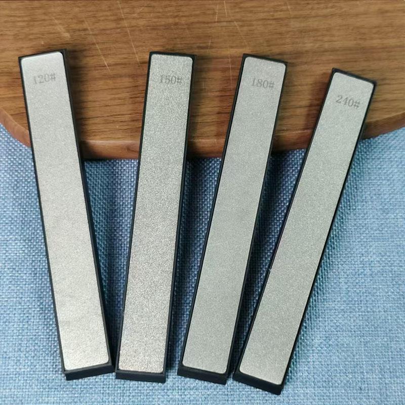 4pcs Diamond Sharpening Stones Set Multi-Grit Knife And Tool Sharpener with Angle Guide for Outdoor And Kitchen Use