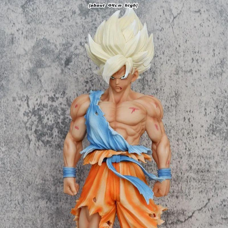 Seven Dragon Ball Anime Figurine - Super Saiyan Damaged Version of Goku Figurine Display Item Collectible Gift