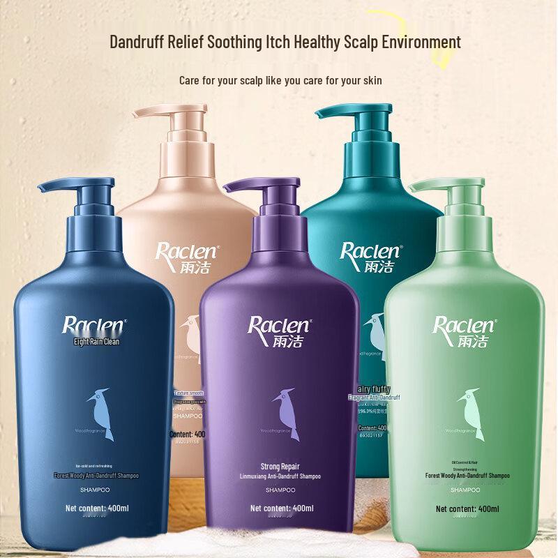 Raclen Forest Wood Scent Anti-Dandruff Shampoo 400ml