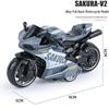 Children's TikTok Influencer Pull-Back Toy: Boys' Motorcycle & Car Alloy Model