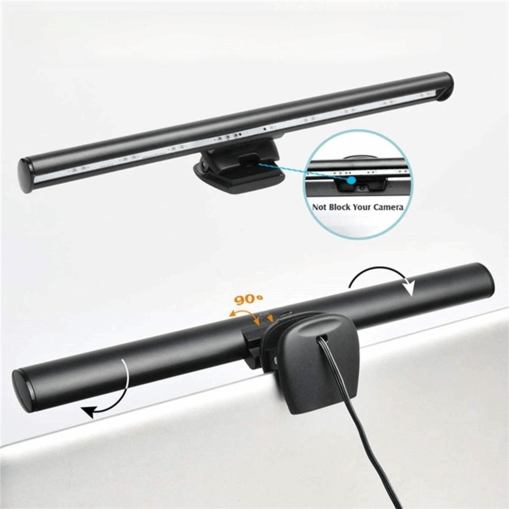 Clip On Monitor Light Bar 3 Color Temperature LED Task Lamp Convenient Screen Monitor Light  Office