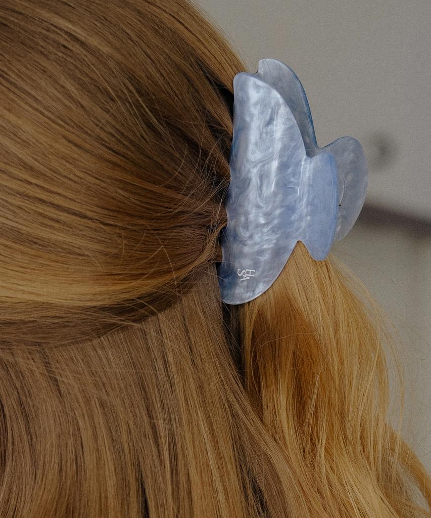 Has Hld007 Marbling Round Hair Clip