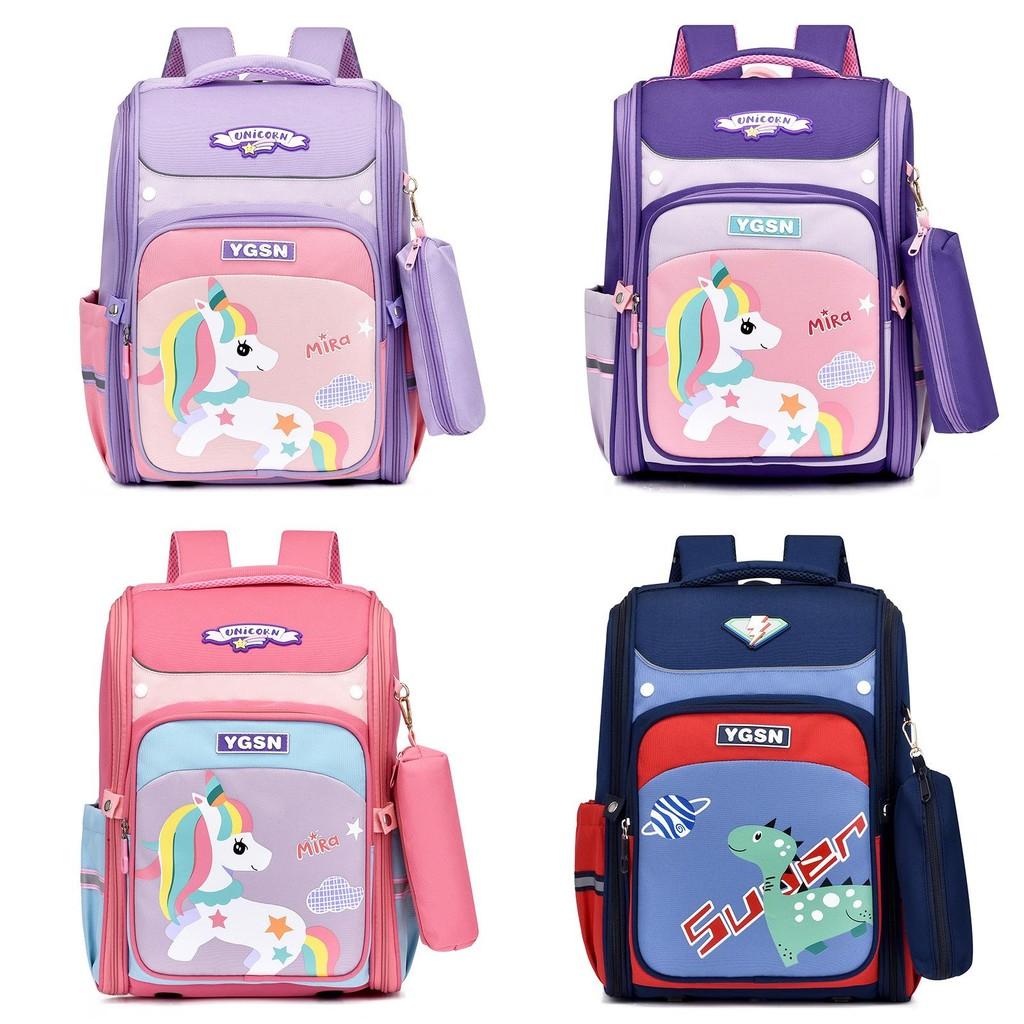 Adorable Cartoon Space Backpack For Kids Lightweight Durable Design For School Use