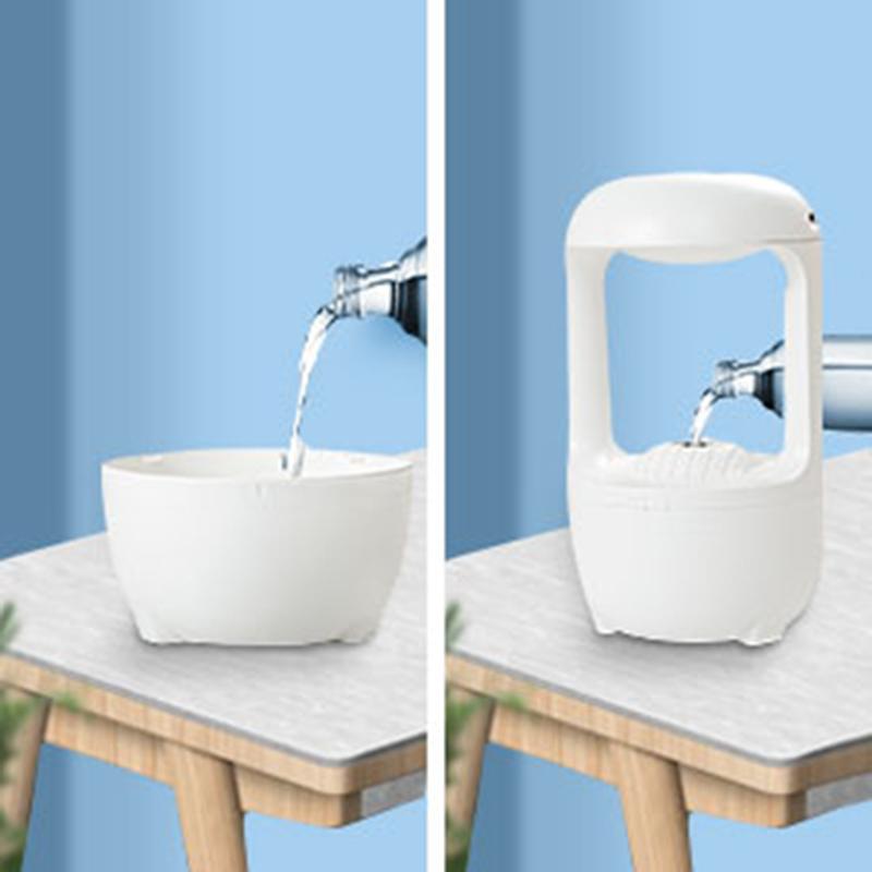 Mini Glow-in-the-dark Air Humidifier Anti-gravity Water Drop Humidifier Ultrasonic Air Diffusion Humidifier