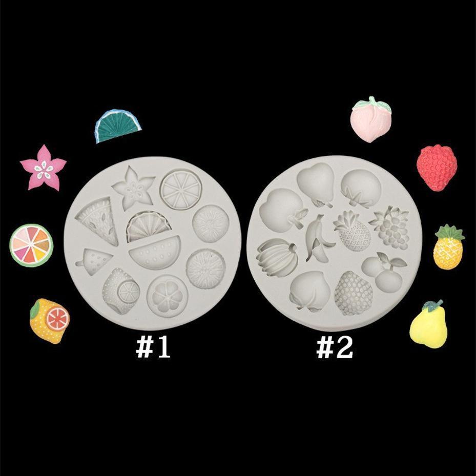 Banana Lemon Strawberry Grape Cake Silicone Sugarcraft Mold Resin Tools Chocolate Cupcake Baking Fondant Cake Decorating Tools