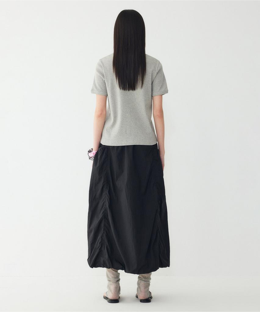 Studio Tomboy Pocket Detail Elastic Skirt_Black 91F6232782