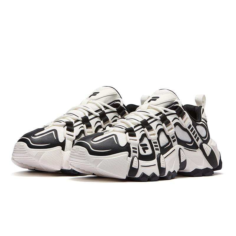Joshua Vides X Fila Fusion Exocet Mountain Shoes Fashion Versatile Casual Trendy Low-Top Dad Shoes Men sneaker White Black T12M511605FSB