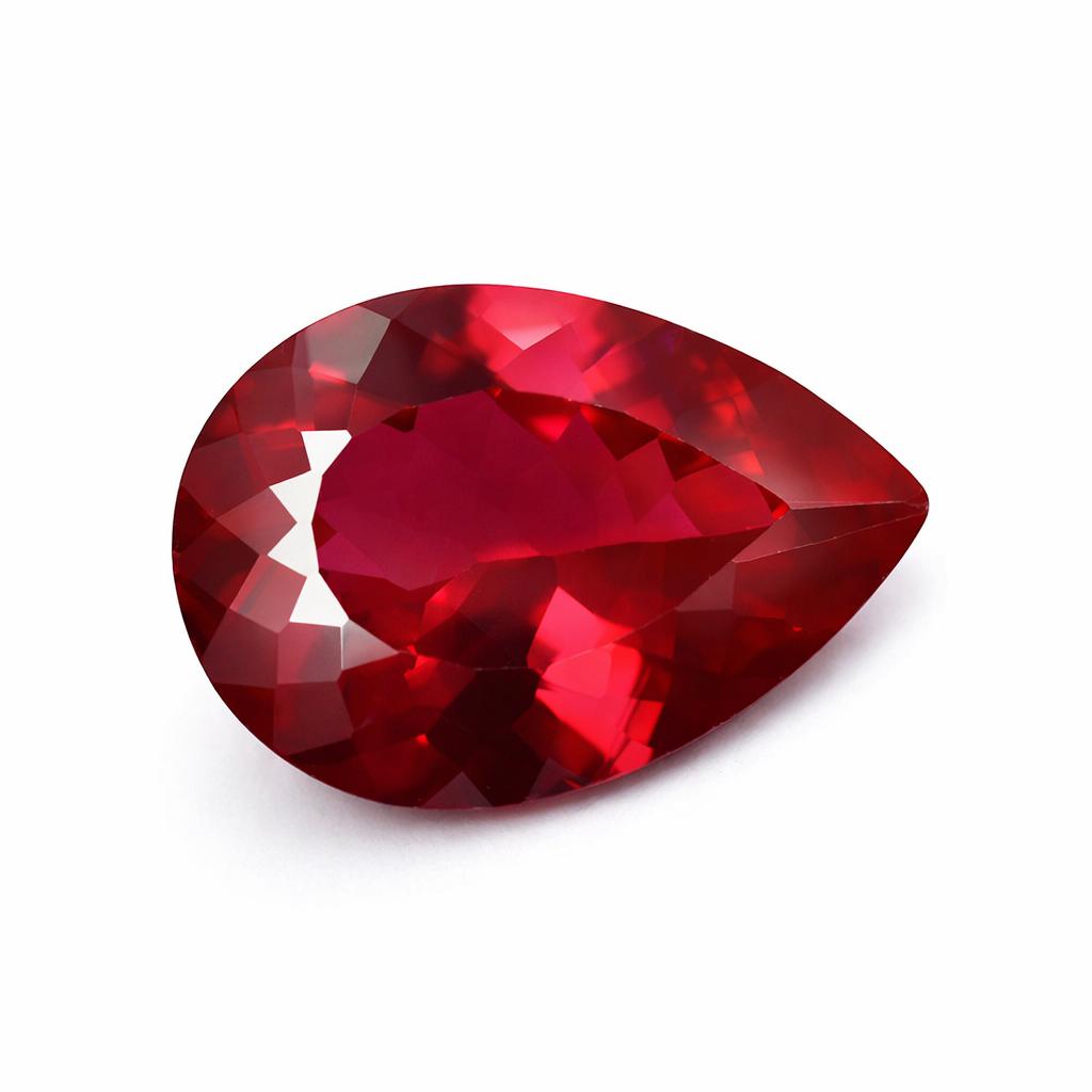 Natural Red Ruby 10 Ct Pear Cut Loose Gemstone For Jewelry Making