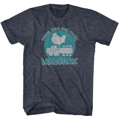 Woodstock Pokój Miłość I Muzyka Koszulka Muzyczna