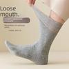 Pánské volné lehké bavlněné dlouhé ponožky pro seniory, nadměrné velikosti, tenké, středně dlouhé, jarní/letní