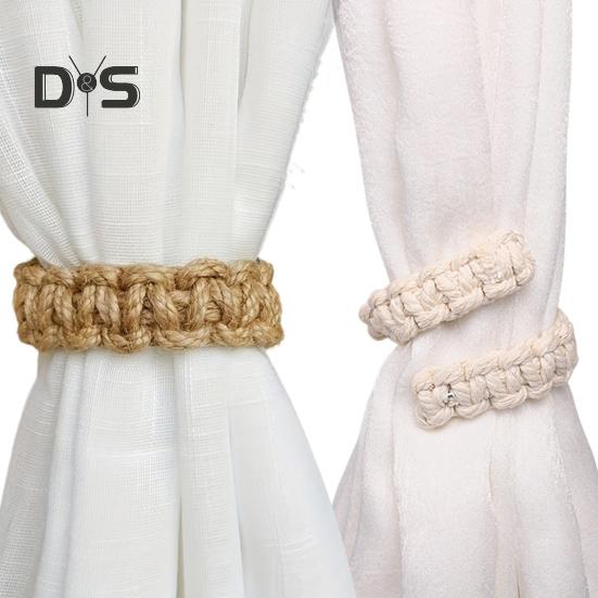Jute Braided Curtain Holdback Rope Curtain Tiebacks Classic Style Decorative Curtain Holdbacks Home Decoration