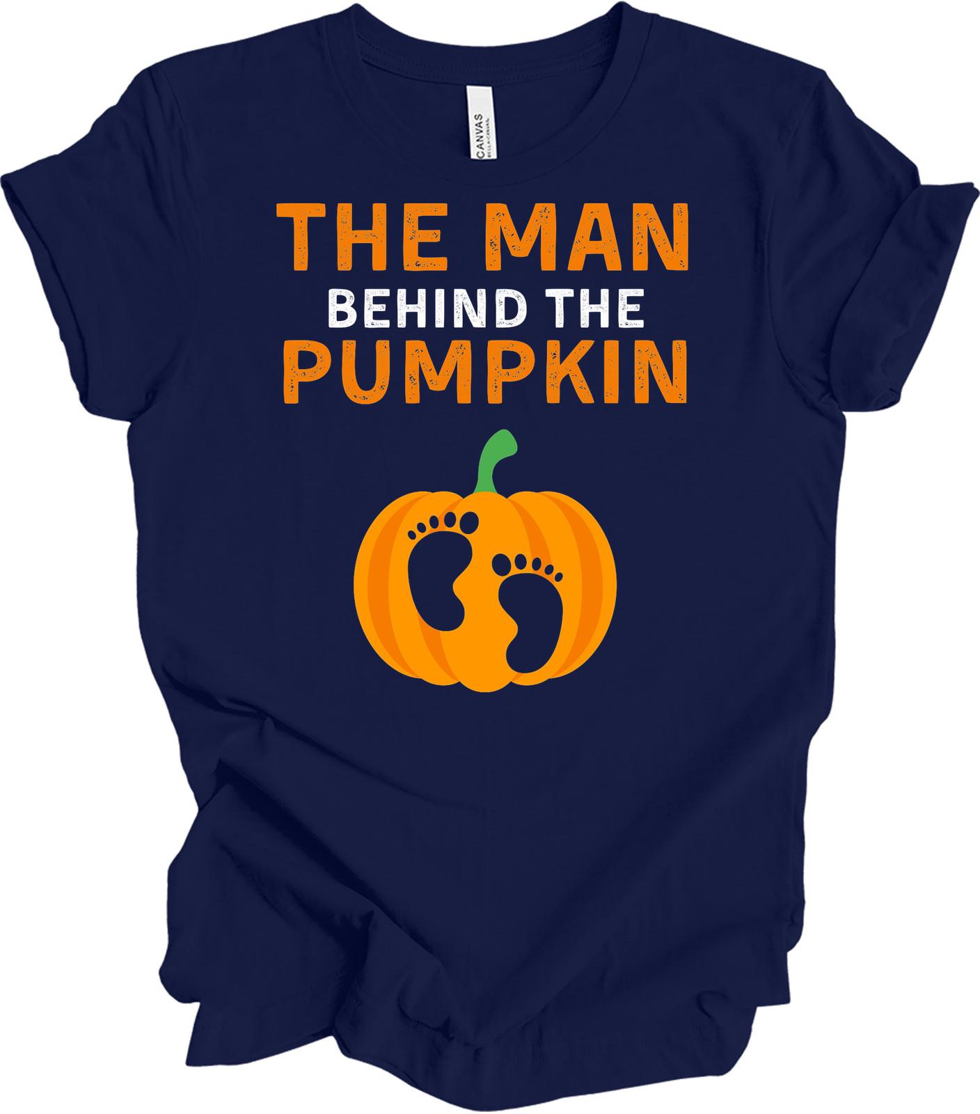 The Man Behind the Pumpkin Halloween T-Shirt for Dads XXXXL