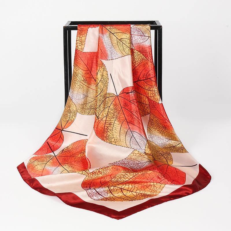 90 Large Square Scarves, Silk Scarves, Women'S Imitation Silk Fashion Shirts, Small Square Scarves, Mother Scarves.