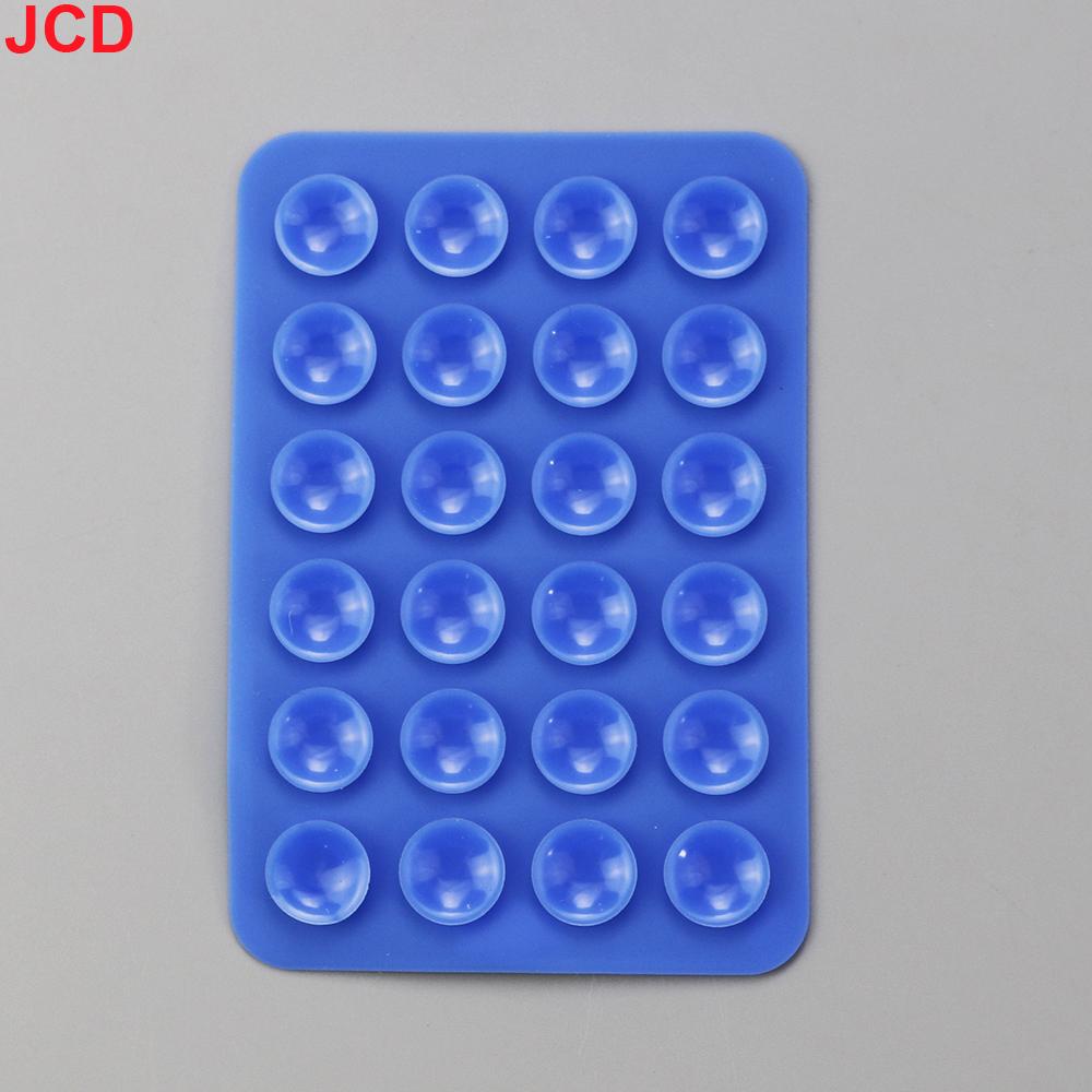 JCD 10pcs Suction Cup Wall Stand Mat Multifunctional Silicone Leather Square Phone Case Anti-Slip Holder Mount Suction Cups