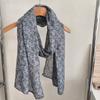 Autumn and Winter Floral Scarf Korean Version Cotton and Linen Scarf Women's Breathable Shawl Artistic Retro