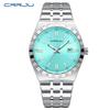 Herren-Edelstahl-Quarz-Armbanduhr 42 mm Großes Zifferblatt Business-Armbanduhr mit Leuchtzeigern Datum Wasserdicht