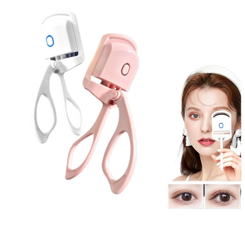 1Pc Electric Eyelash Curler with Heating Function, Long-Lasting Setting, Rechargeable