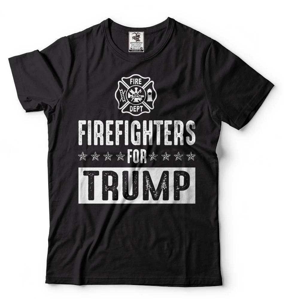 Firefighters for Trump T-shirt Donald Trump Political Shirt Republican party T 3XL