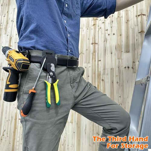 MUTUACTOR Tool Cover Belt Clip, Heavy-Duty Magnetic Tool Clip for Belts, Non-Slip Strong Magnetic Clip Tool Accessories for Hammers, Drivers, Adjustab