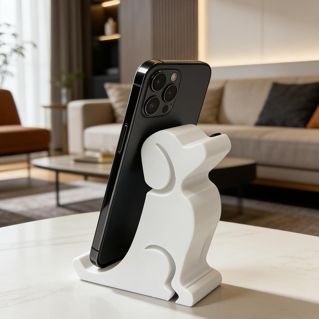 Cute Dog-Shaped Phone Holder: Creative, Universal Desktop Stand