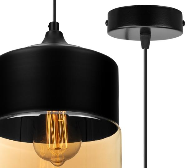 HANGING CEILING LAMP, GLASS PLAFON, LED LAMP