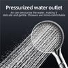 A74E-Badkameraccessoires LED Digitale Temperatuurweergave Handdouchekop Wateraangedreven Geen Batterijen Nodig 3 Snelheden 1 Stuk