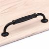 Black Durable Aluminum Alloy 96/128mm Single Hole Door Handle for Furniture Drawer Kitchen Cupboard Cabinet Drawer Pull Knobs