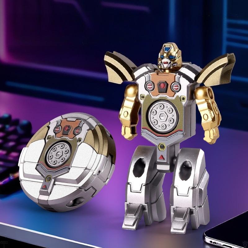 Latest Stress Relief Cube Transforming Robot Fidget Spinner Two Forms ABS Hand Spinner EDC Adult Fidget Playthings