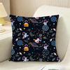 Outer Space Spaceship Astronaut Cushion Cover Reversible Plush Pillow Cover For Car Sofa Bedroom Decorative Gift Pillowcase