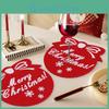 Heatinsulating Felt Christmas Wtempo Coasters And Absorbent Thick Tableware Anti Slip Pads Dining Table Christmas Felt Decorations