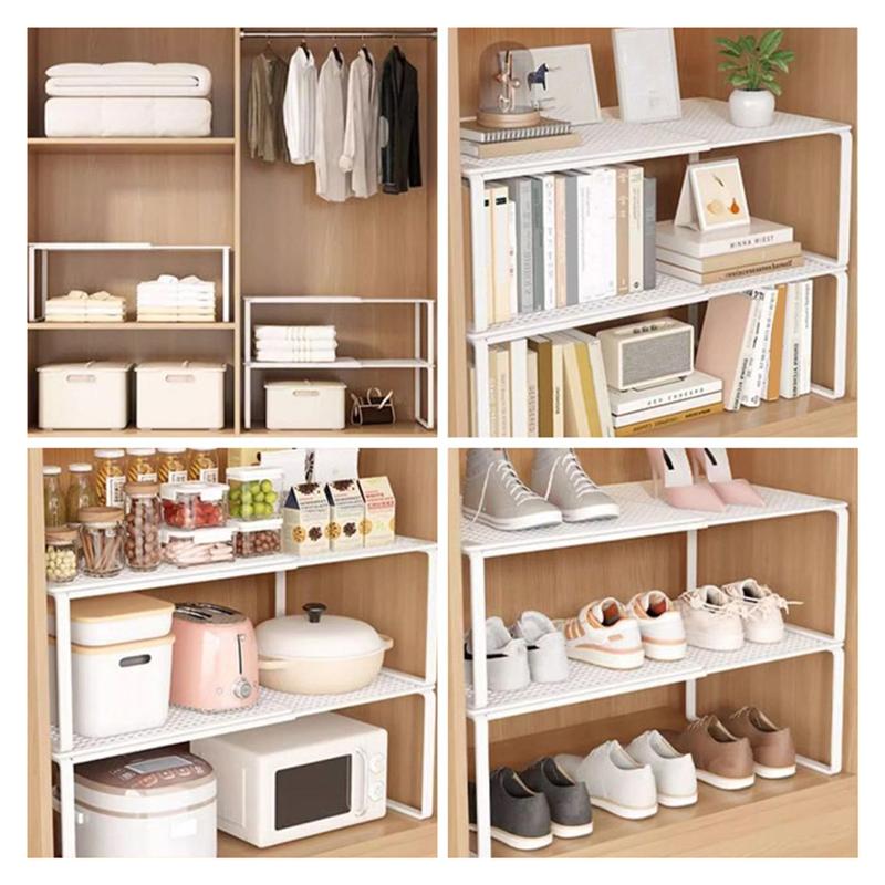 Wardrobe Divider Board Retractable Expandable Telescopic Closet Shelf Adjustable Layered Partition Cabinet Organizer