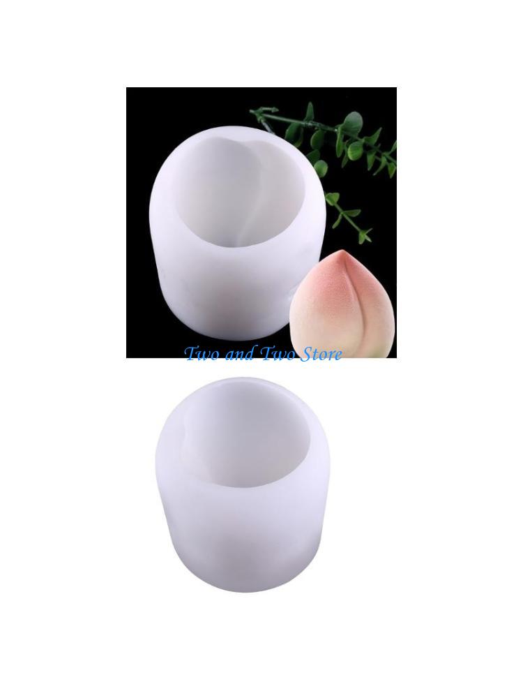 HX6F Silicone Craft Moulds Resin Crafts Supplies Peach Hand-Making Accessories CN