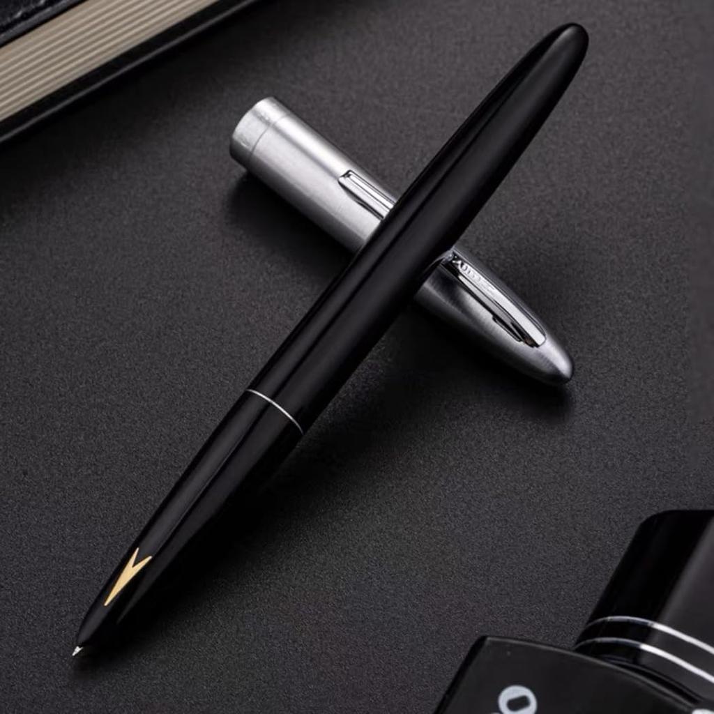 Ranvi Hero Fountain Fine Nib 329-2 Pen, 0.5mm (Black)