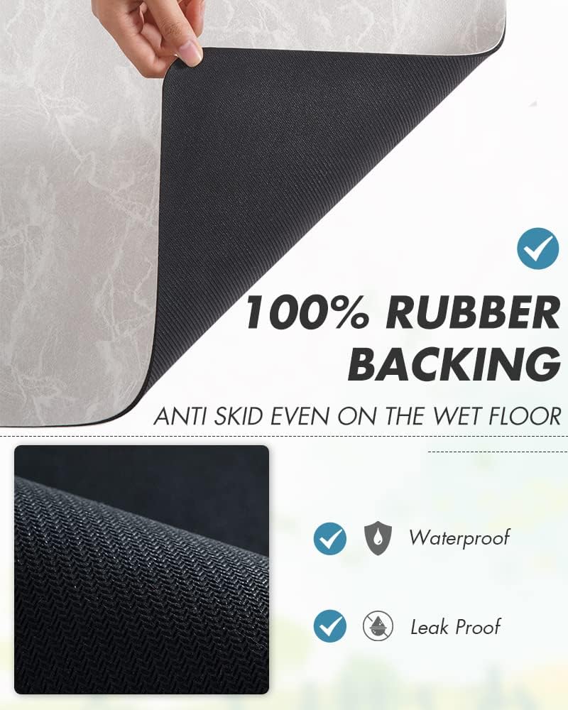 VIKAMA French Press Kaffeepad Küchenarbeitsplatte Abtropfmatte Kieselgur Saugfähige Geschirrtrockenmatte Küchenzubehör