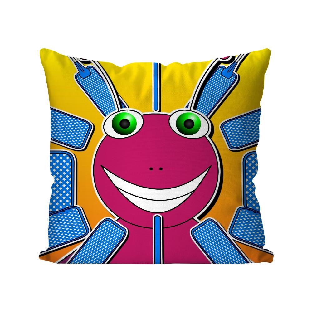 B-Bugbo Cartoon Cute Pillow Case Square Pillow Bedroom Sofa Leisure Comfort Cushion Car Living Room Home Decoration 40X40