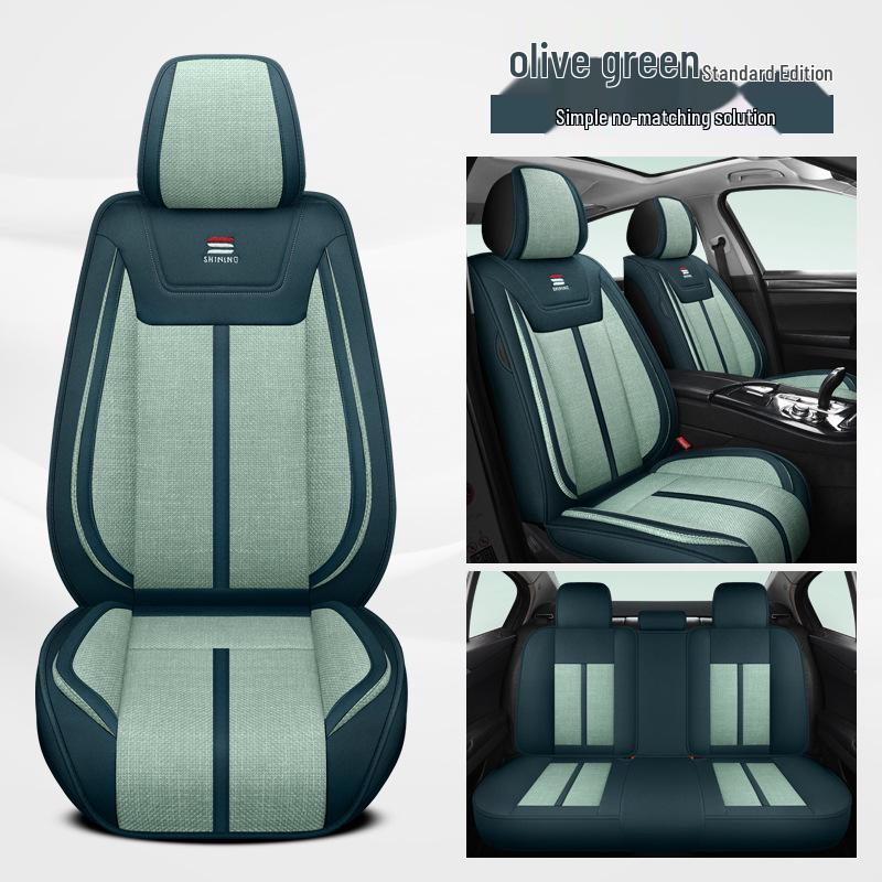 

Льняная подушка на сиденье автомобиля для Tiida, Qashqai, Sylphy, Teana, Sunny, Livina и Bluebird - Полное покрытие