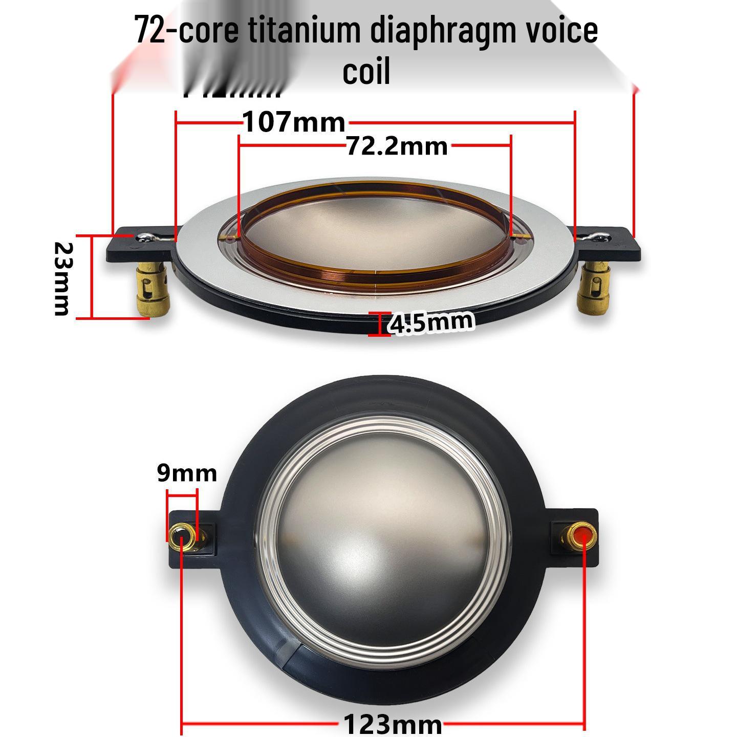 72-Core 72.2mm High-Frequency Driver Voice Coil Diaphragm Accessories