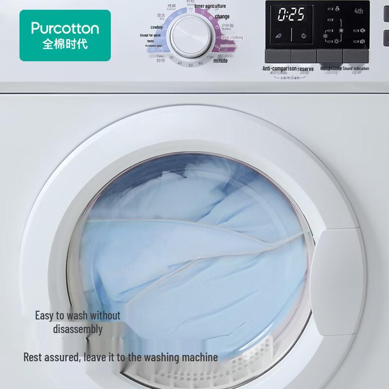 PurCotton 100% Cotton All-Season Washable Quilt Insert