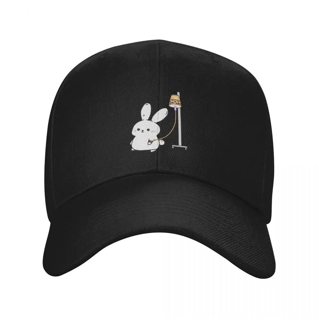 Bubble Tea Bunny Baseball Cap Cute Party Hat Luxury Man Hat Golf Men Women's