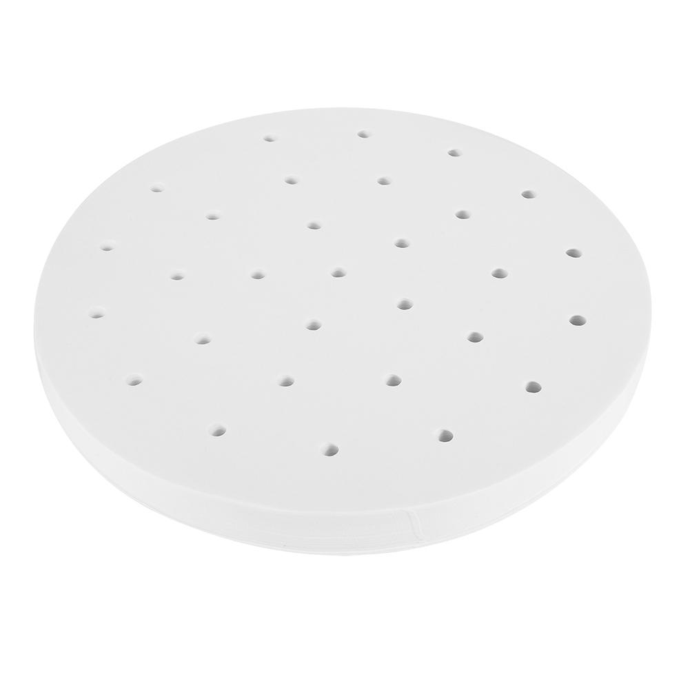 400PCS Disposable Perforated Steamer Paper Steaming Basket Liners Mat Kitchen Tools Accessories