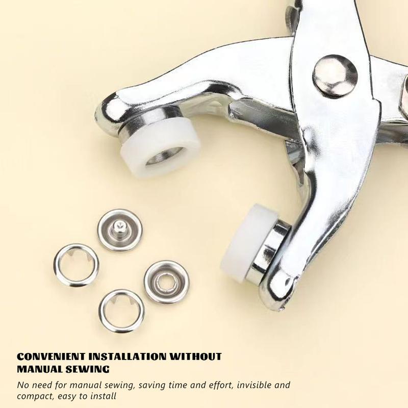 Metal Snaps Buttons With Fastener Pliers Press Tool Kit Universal Five-Claw Buckle Installation Tool Clothing Sewing Accessories