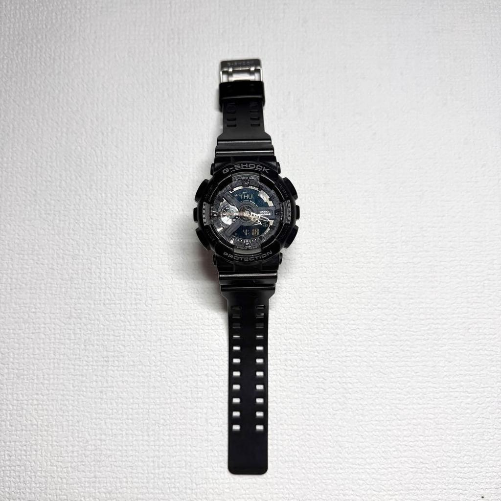 Used CASIO G-SHOCK GA-110 5146 Black Watch No Box