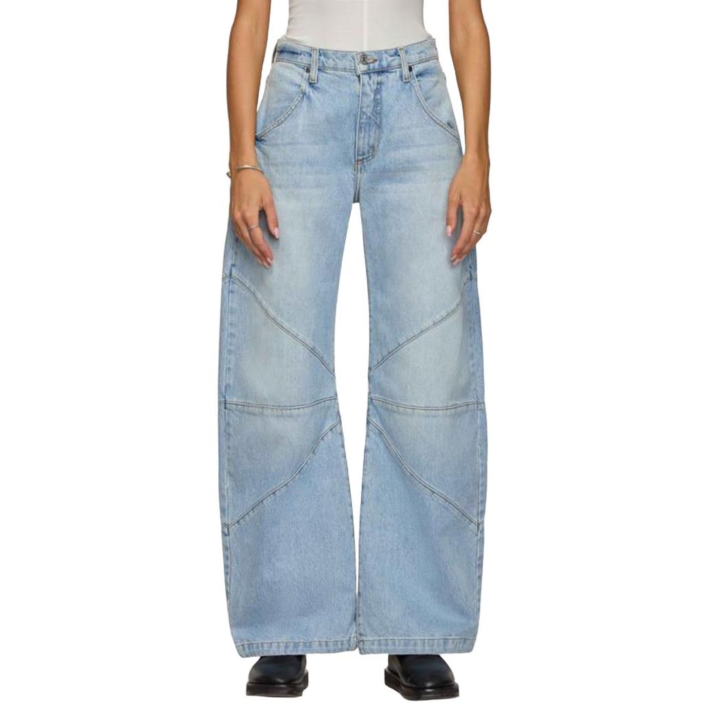 Jeans baggy hip hop da donna a gamba larga a vita medio-bassa jeans larghi boyfriend pantaloni in denim vintage