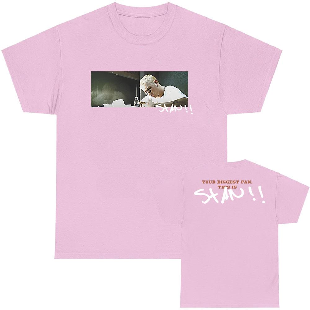 

EMINEM STANS GFX НАЙБІЛЬШИЙ ФАНАТ Футболка з коротким рукавом Бавовняна Чоловіча Футболка Повсякденна Мода Унісекс Вуличний Стиль Хіп-Хоп Чоловічий Одяг Футболка XXL
