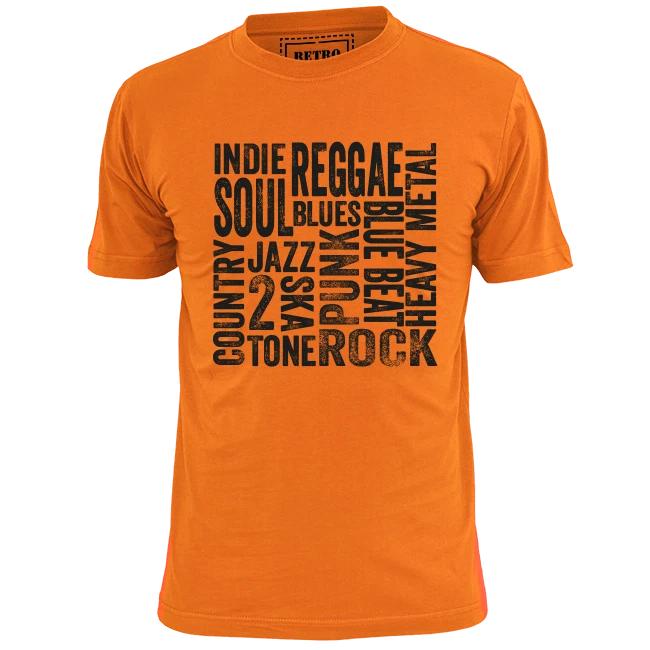 Mens Music Types T shirt Indie Oasis Blur Suede Verve Vinyl LP L