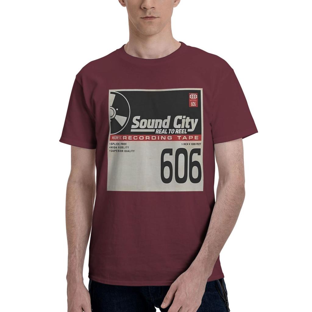Sound City Graphic Print 100 Cotton Casual Breathable Confortable Cute Funny Mens TShirts Tshirts Men